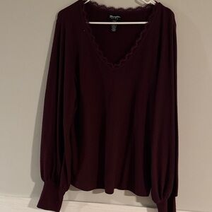 Wrangler Retro Deep Red Top